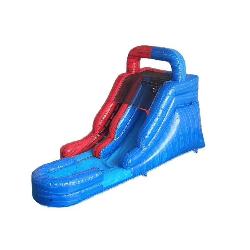 12' Fire N Ice Inflatable Slide Wet/Dry in Red and Blue