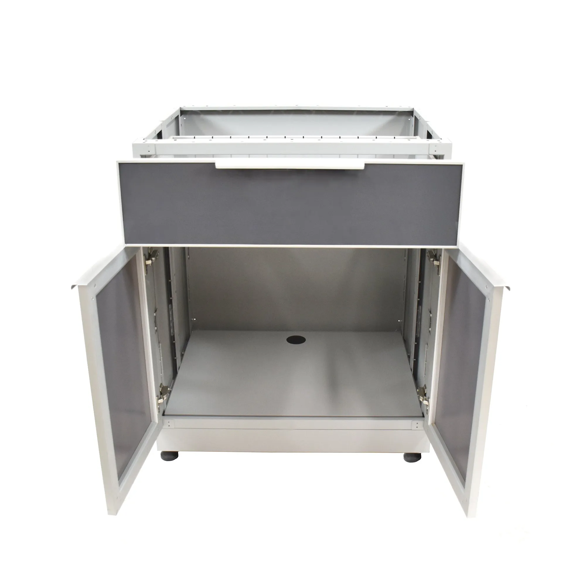 2 Door, 1 Drawer Outdoor Kitchen Cabinet