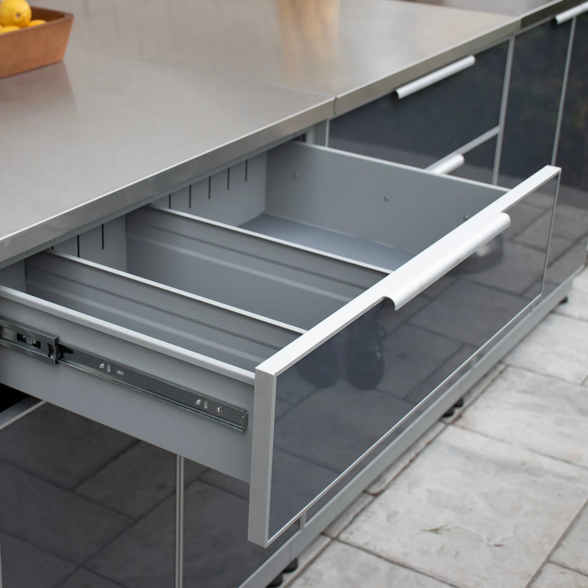 2 Door, 1 Drawer Outdoor Kitchen Cabinet