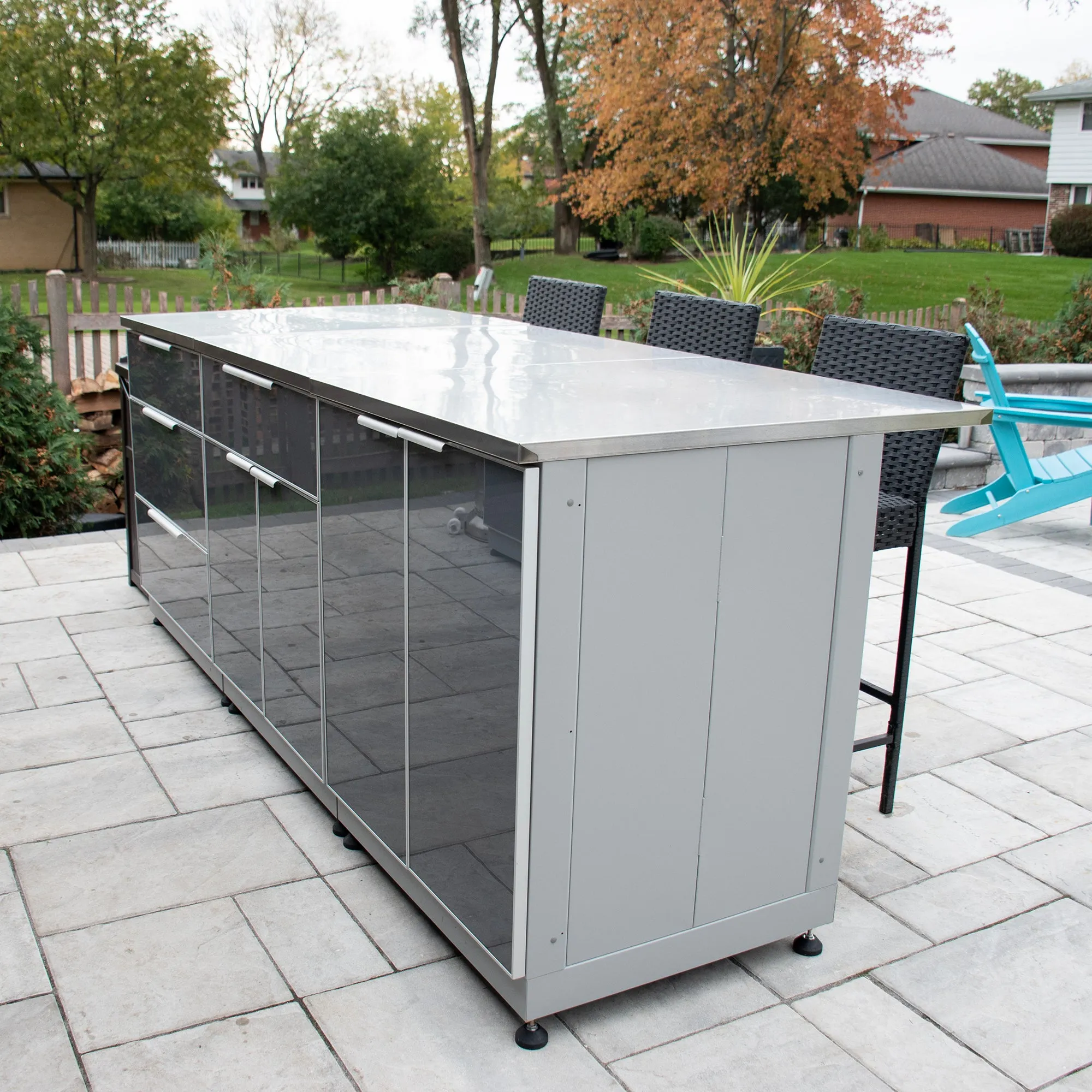 2 Door, 1 Drawer Outdoor Kitchen Cabinet