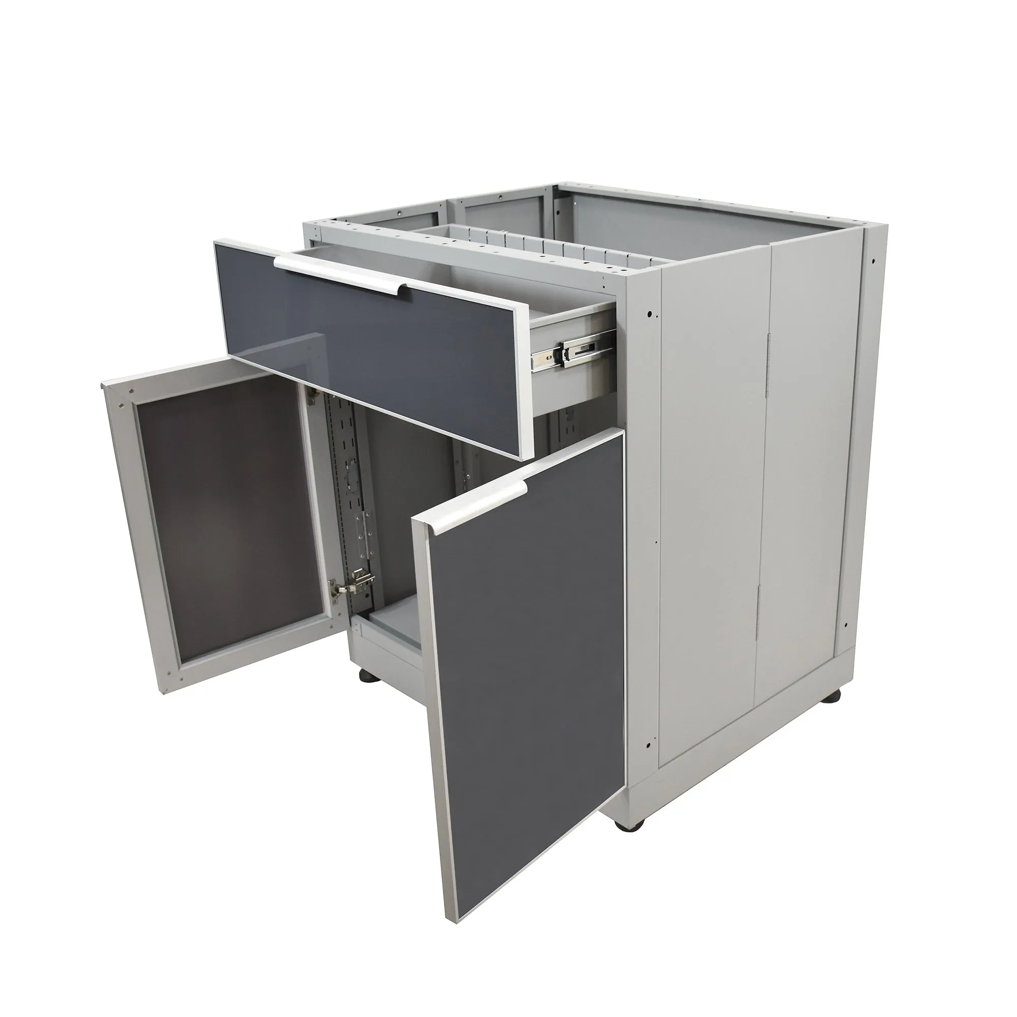 2 Door, 1 Drawer Outdoor Kitchen Cabinet