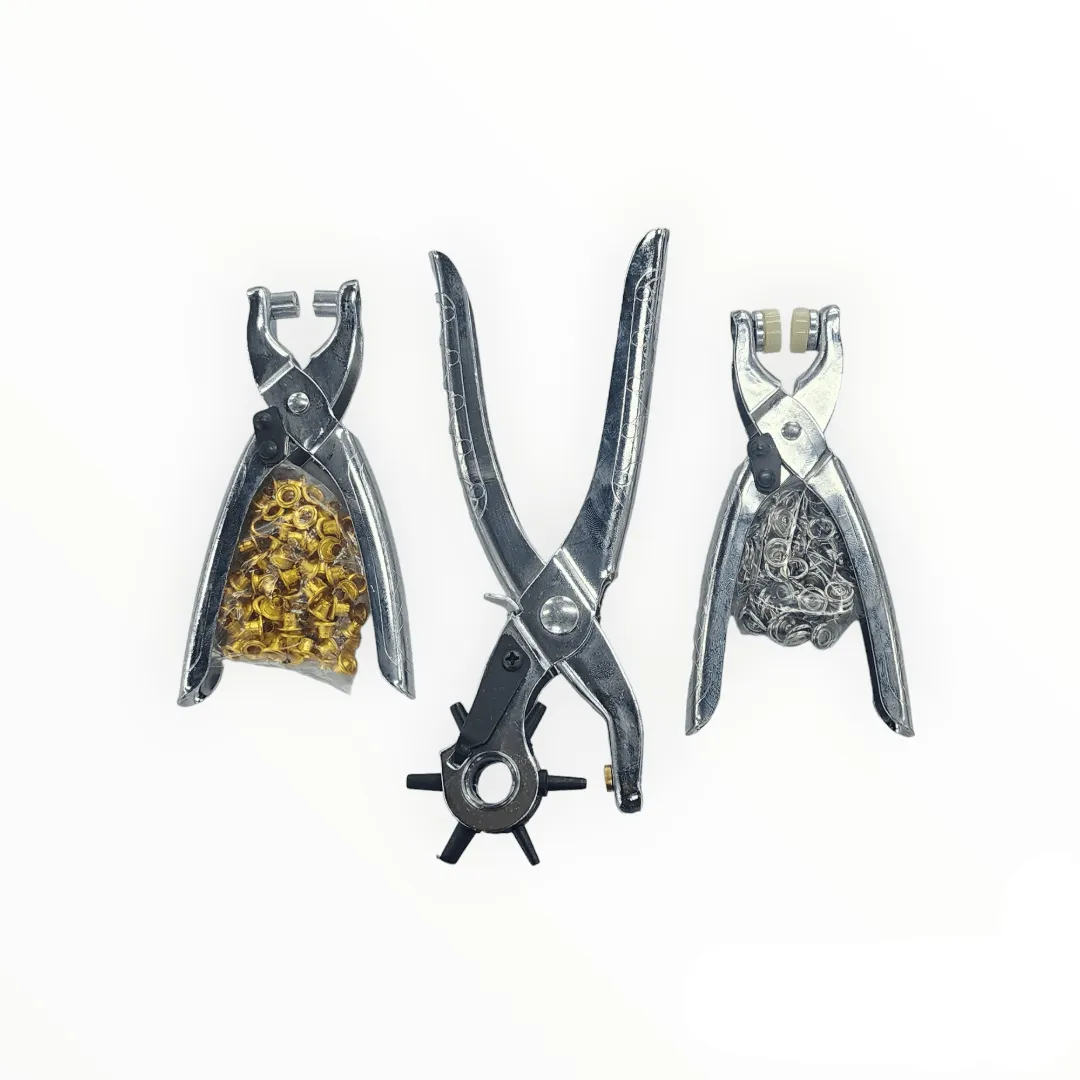 3 Piece Eyelet Punch & Pivet Plier Set
