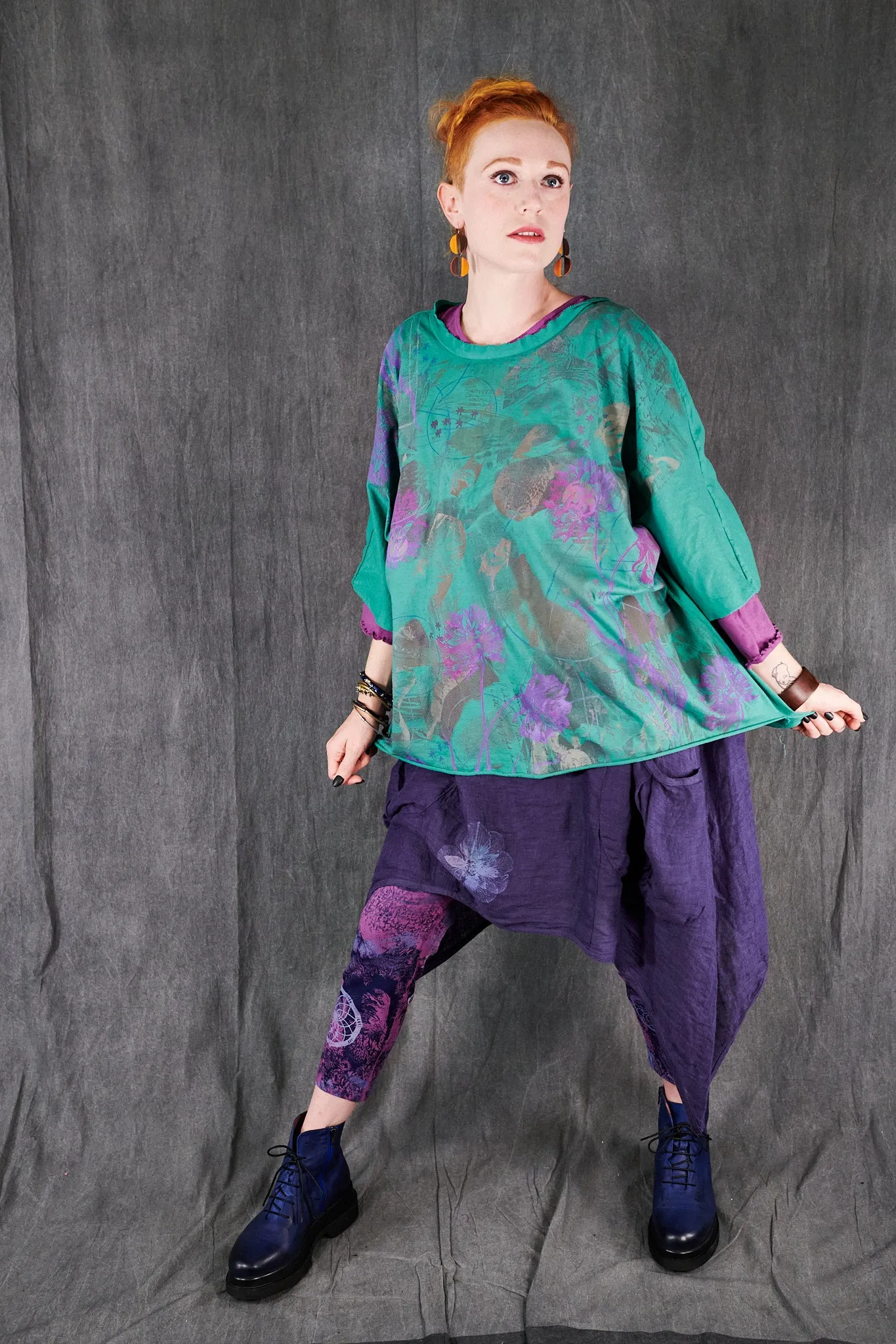 3167 Crop Legging Wild Orchid-P