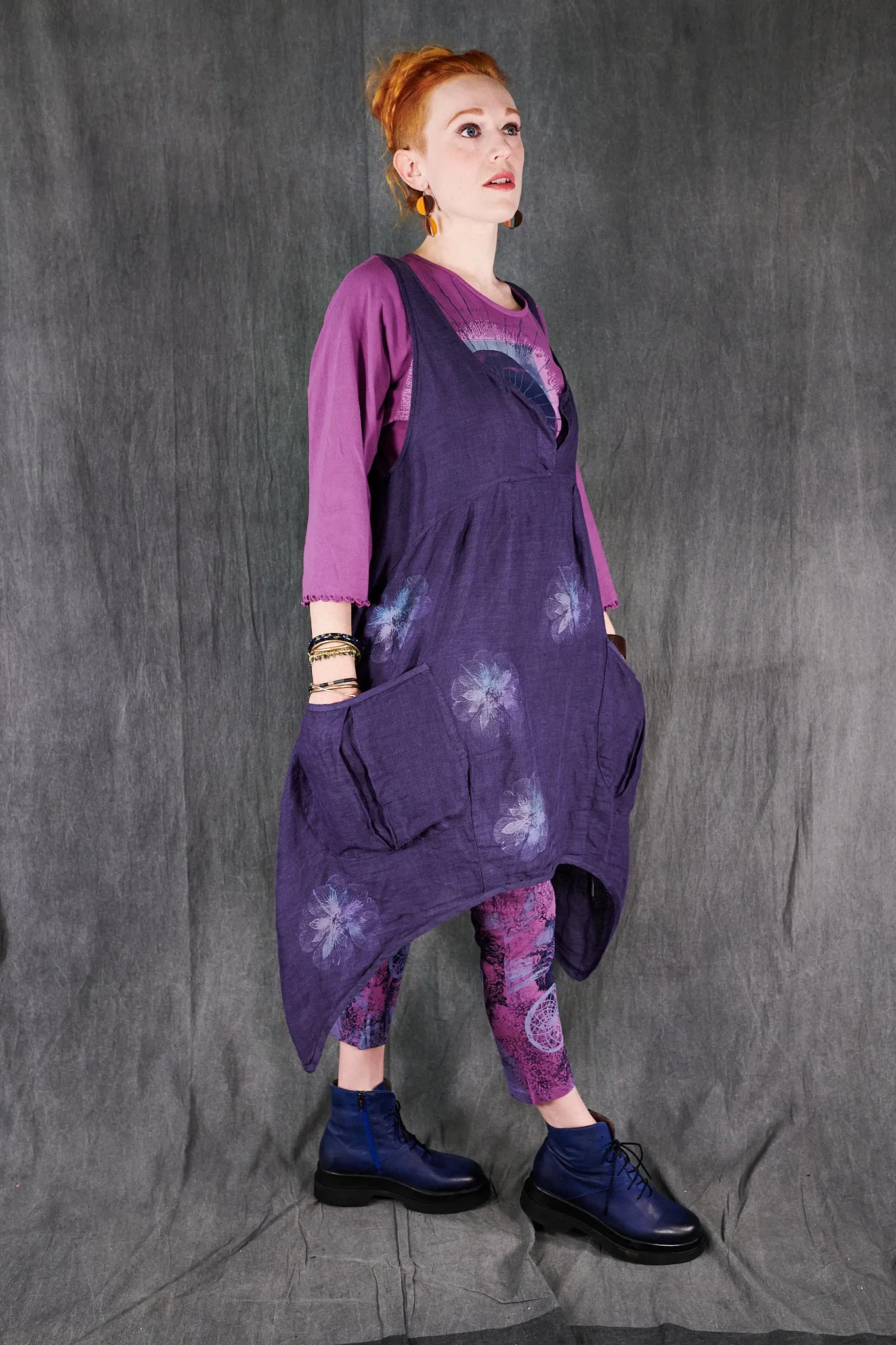 3167 Crop Legging Wild Orchid-P