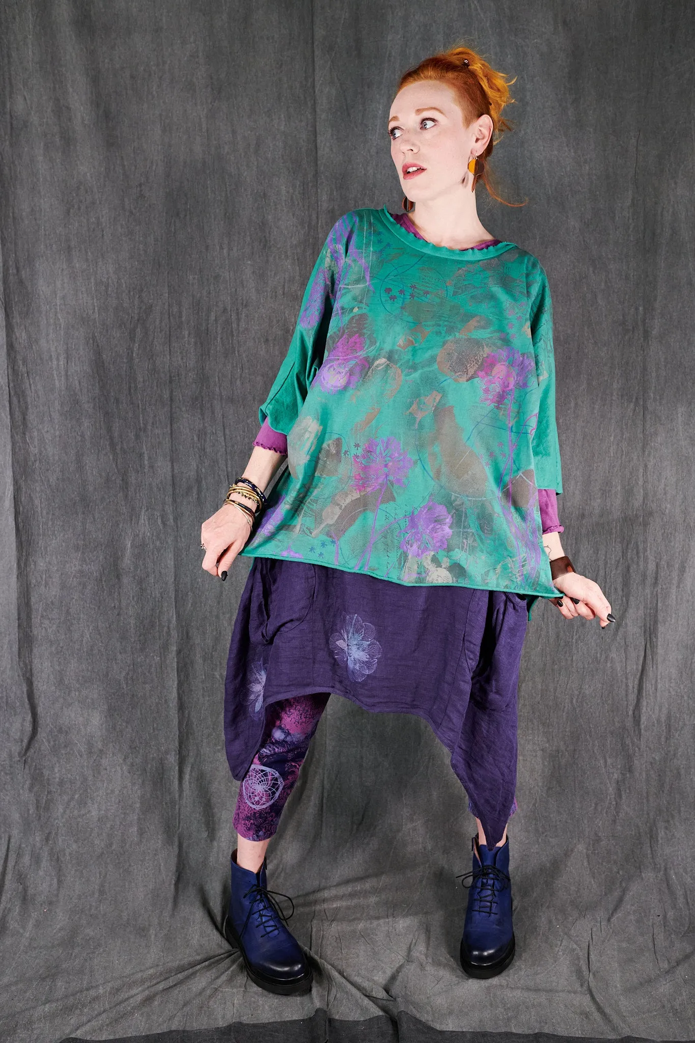 3167 Crop Legging Wild Orchid-P