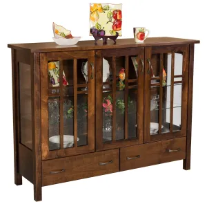 Acadia - Amish Handcrafted Curio Cabinet / QUICK-SHIP