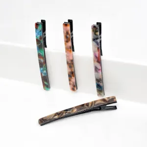 Acetate Fiber Slide Set - Assorted 4 Pack Hair Clip
