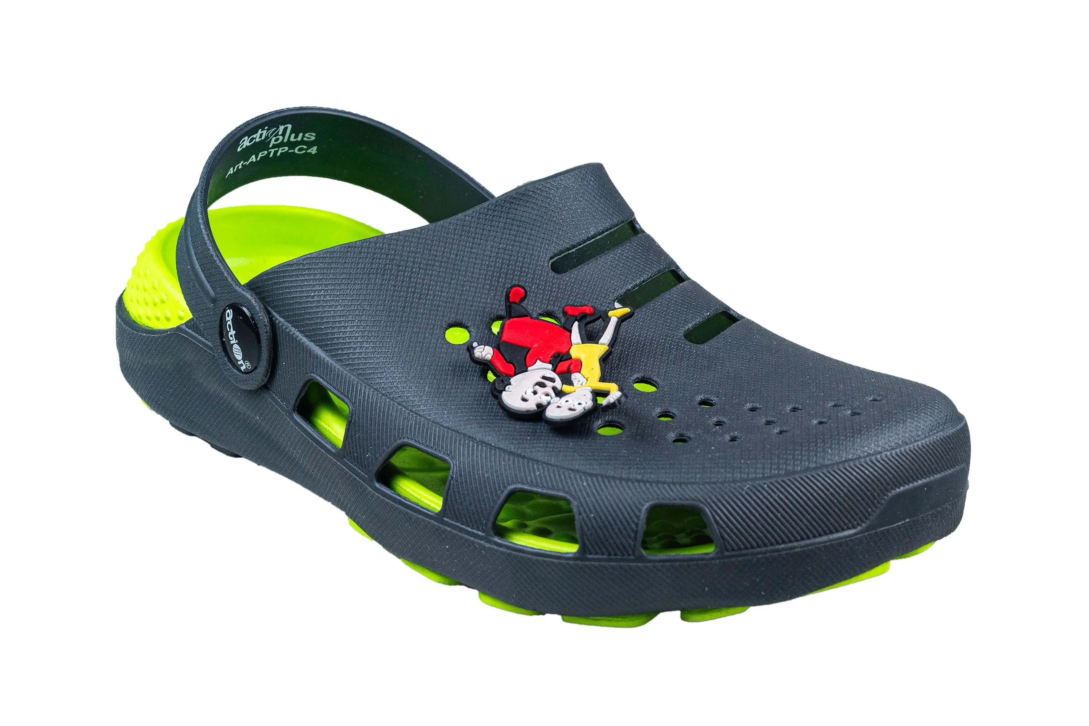 Action Children Grey / P. Green Sandal Eva