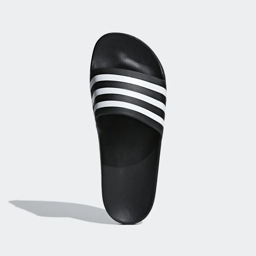 ADIDAS ADILETTE AQUA SLIDES - BLACK/WHITE