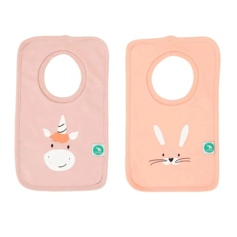 All4Ella Pullover Bibs, Unicorn/Bunny