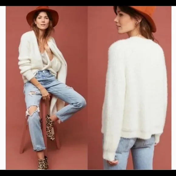 ANTHROPOLOGIE Sleeping On Snow Northbound Cardigan Sweater​