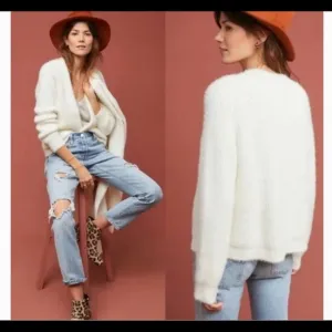 ANTHROPOLOGIE Sleeping On Snow Northbound Cardigan Sweater​