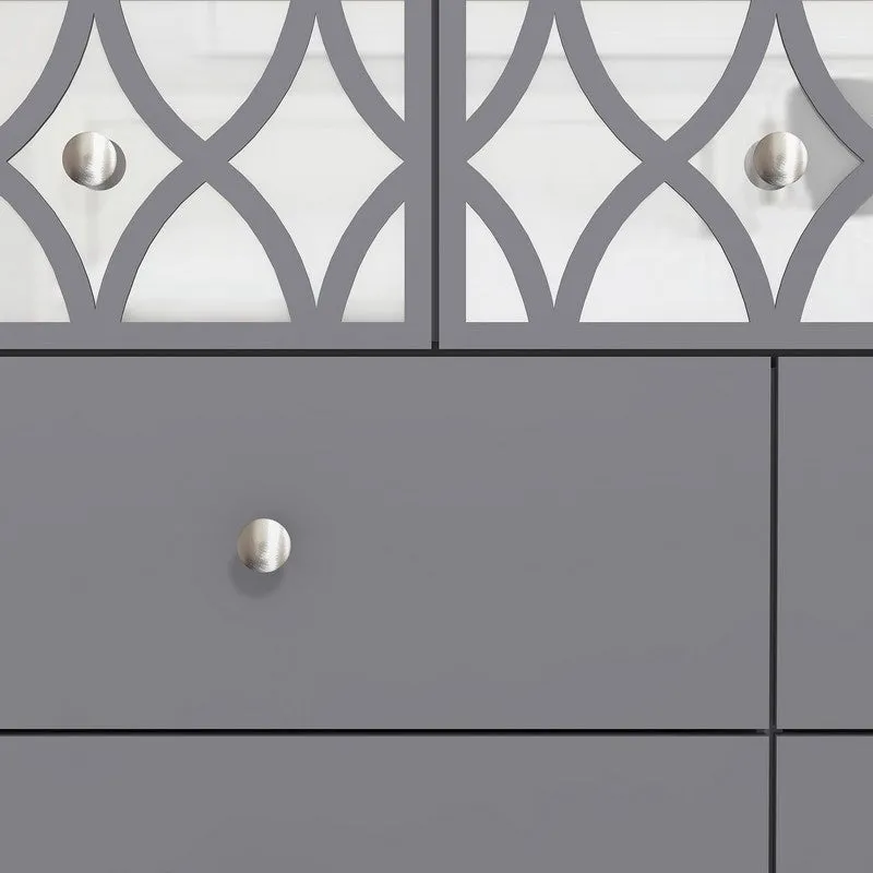 Arianna Large Chest of Drawers Grey 7 Drawers