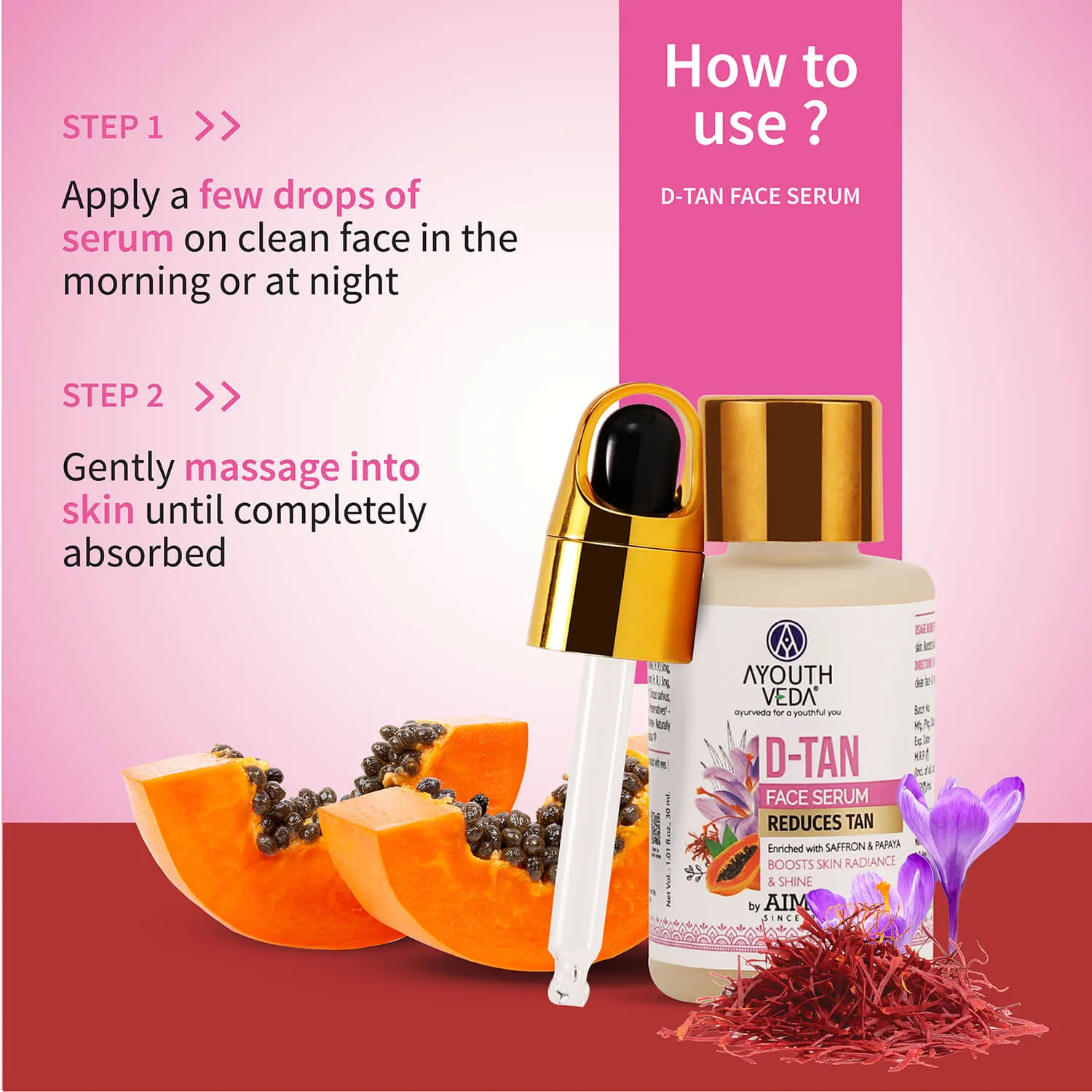 Ayouthveda D-Tan CSMS Skincare Routine