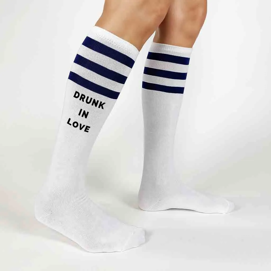 Bachelorette Party Socks - Drunk in Love - Just Drunk