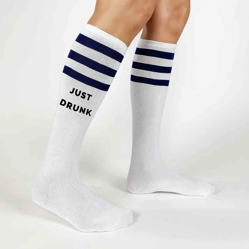 Bachelorette Party Socks - Drunk in Love - Just Drunk