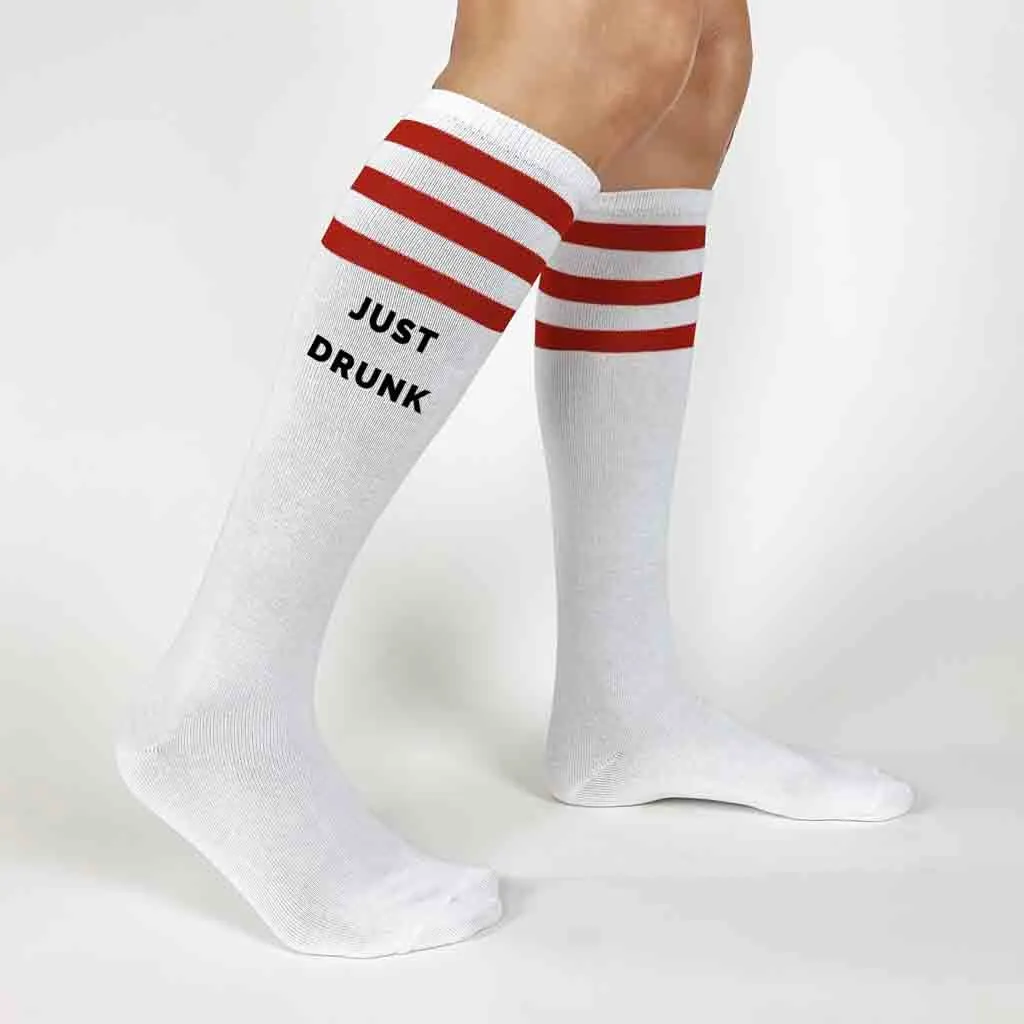 Bachelorette Party Socks - Drunk in Love - Just Drunk