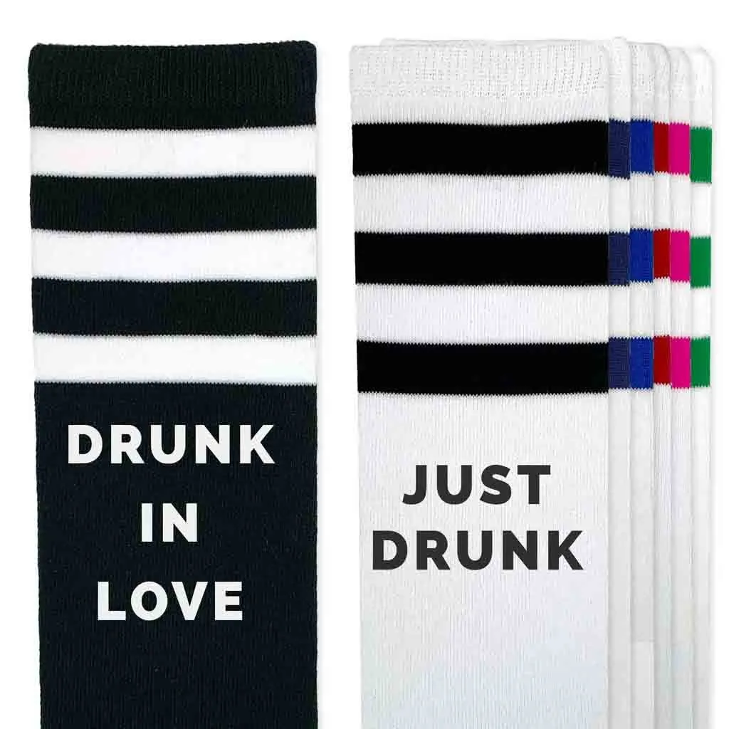 Bachelorette Party Socks - Drunk in Love - Just Drunk