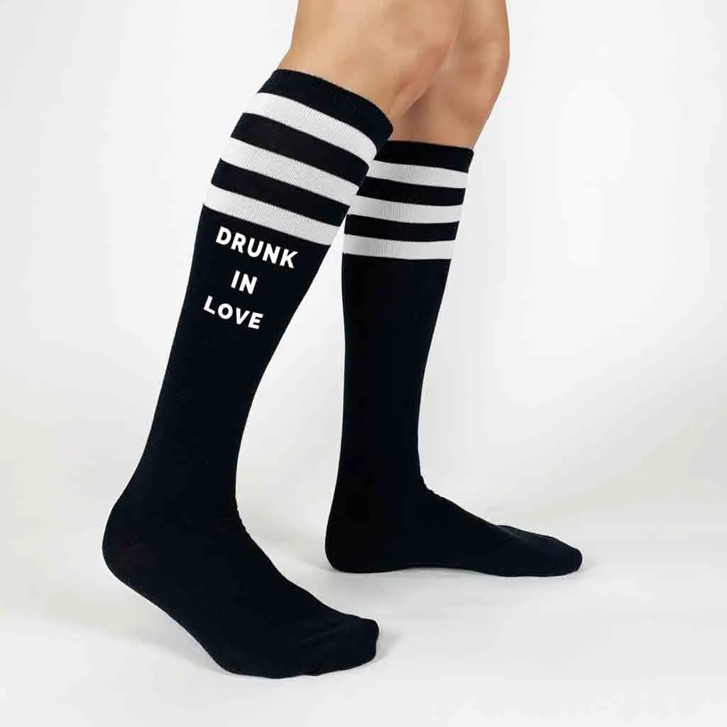 Bachelorette Party Socks - Drunk in Love - Just Drunk