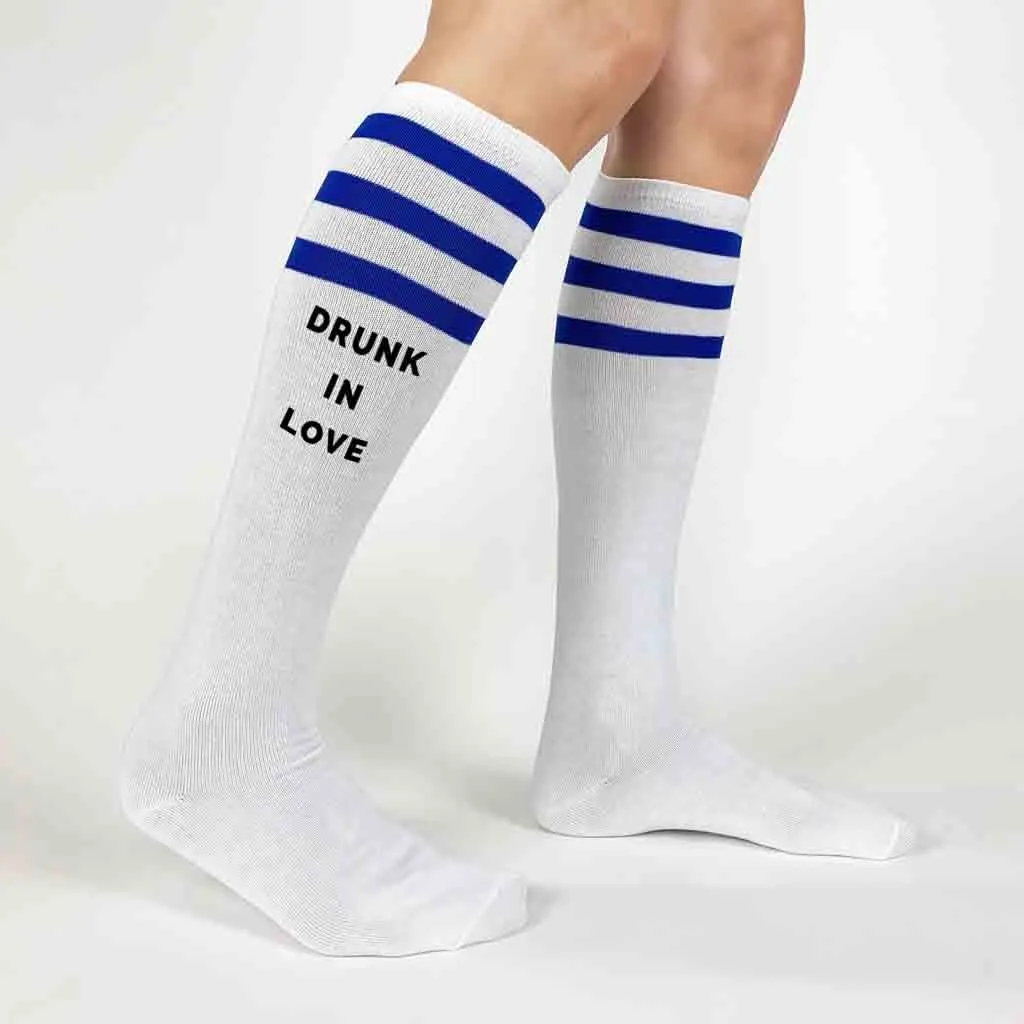 Bachelorette Party Socks - Drunk in Love - Just Drunk