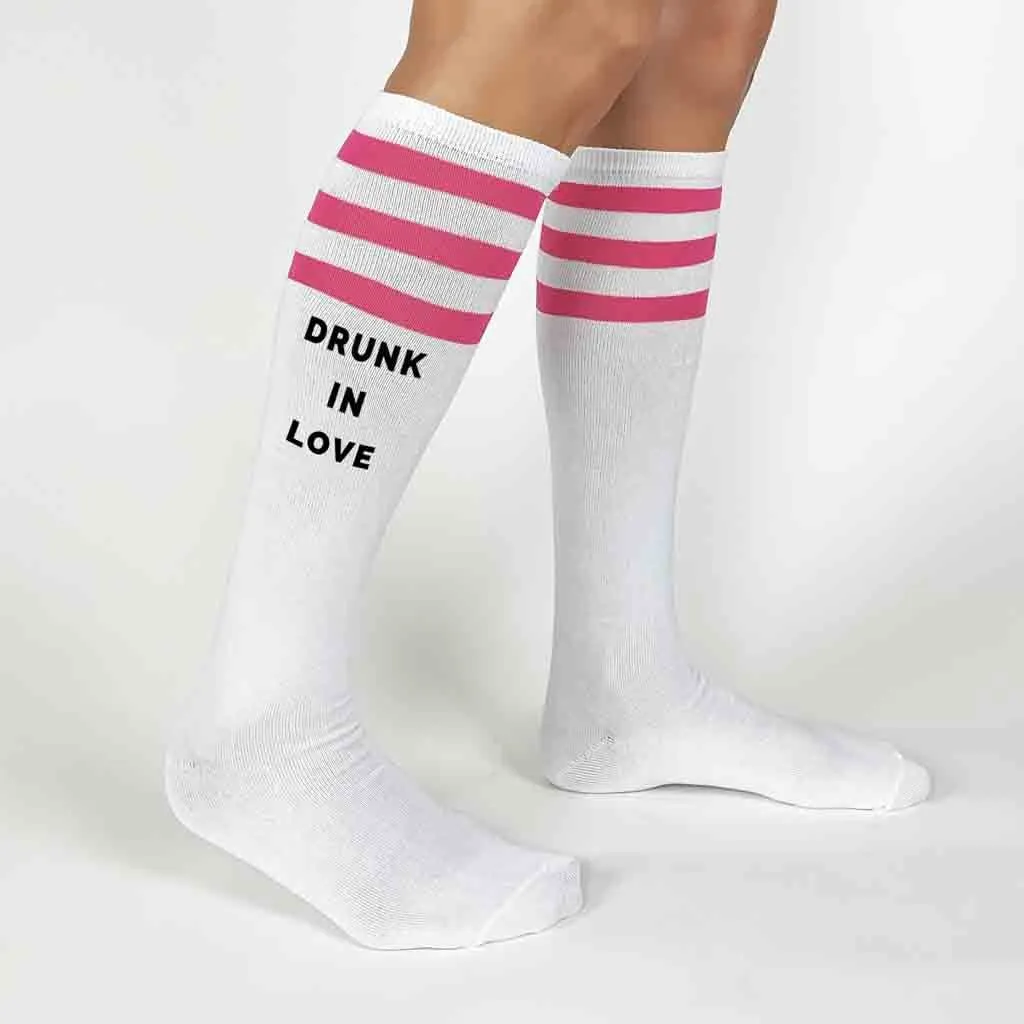 Bachelorette Party Socks - Drunk in Love - Just Drunk