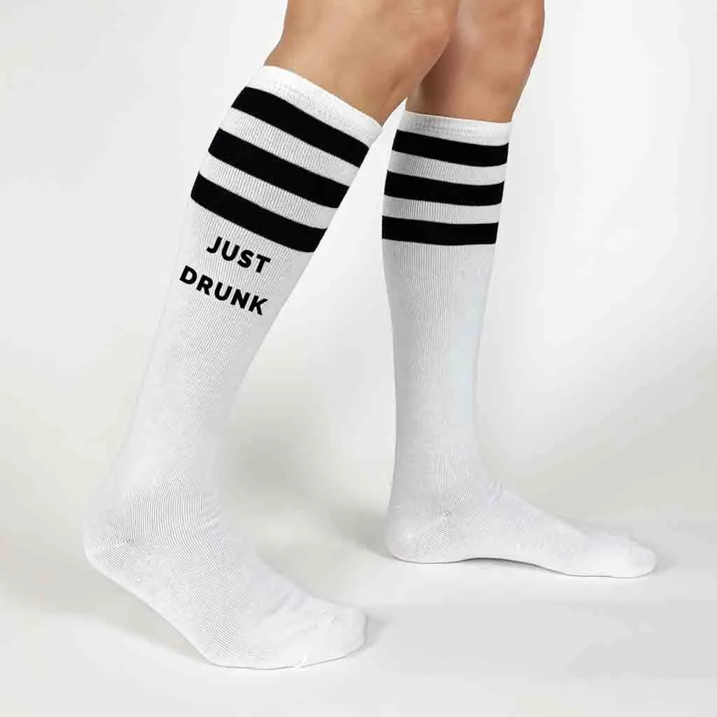 Bachelorette Party Socks - Drunk in Love - Just Drunk