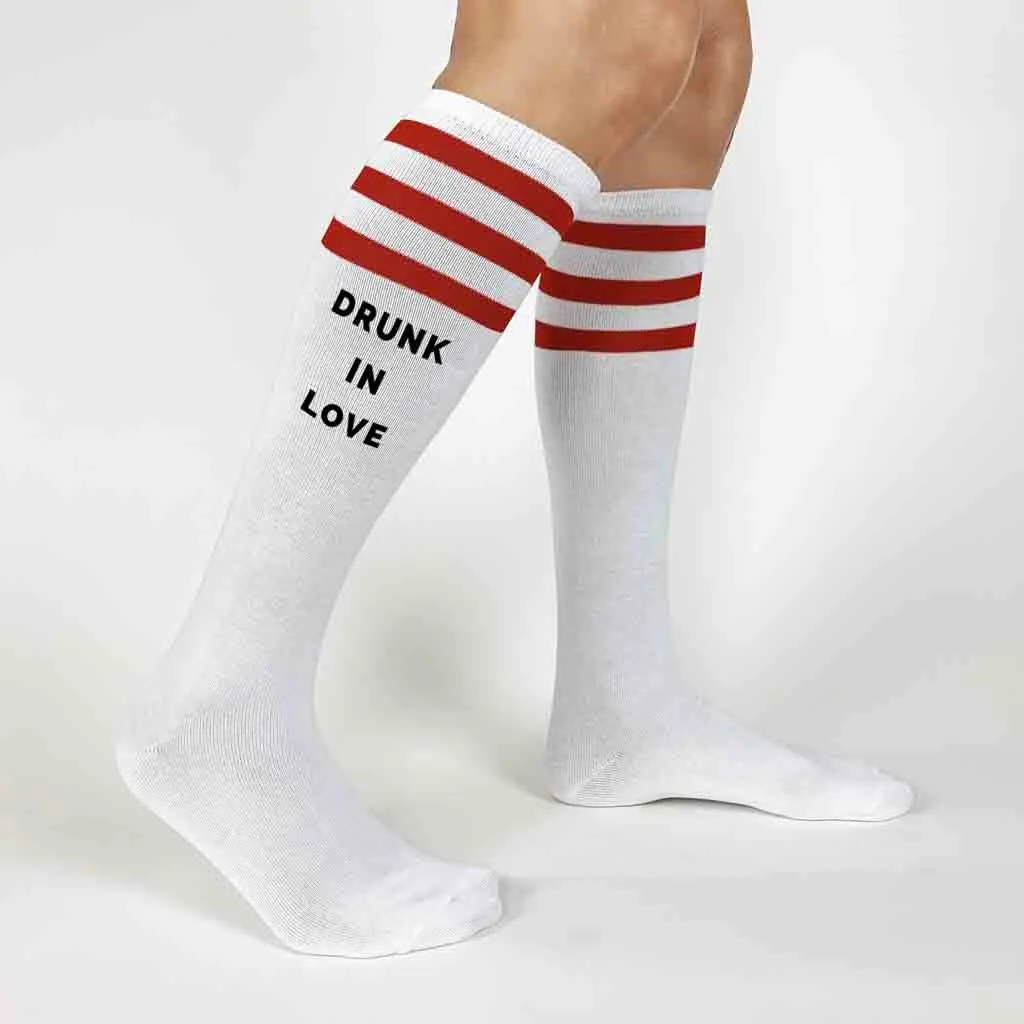 Bachelorette Party Socks - Drunk in Love - Just Drunk