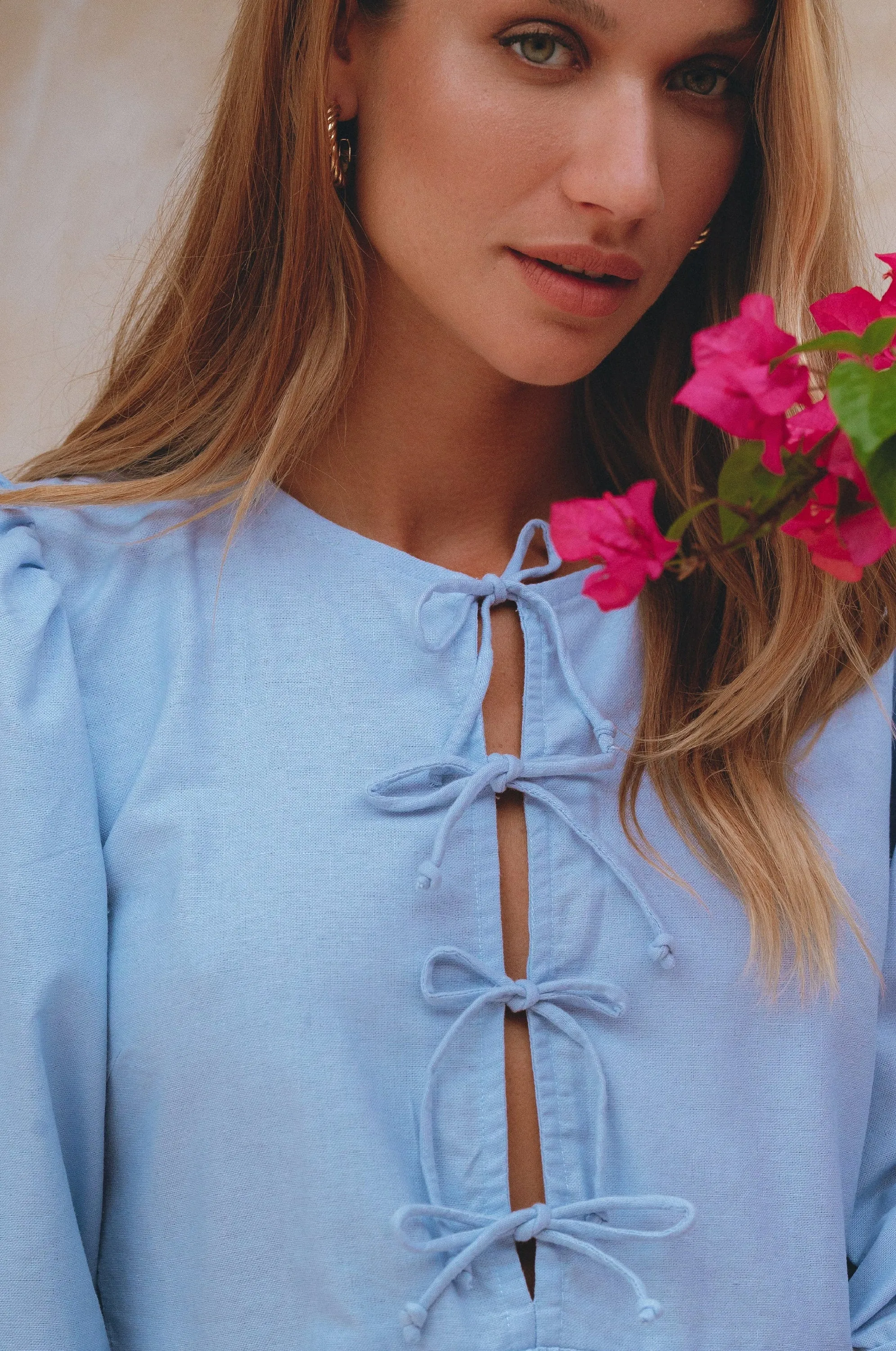 Beatrice Linen Mini Dress – Playful Ease, Effortless Charm