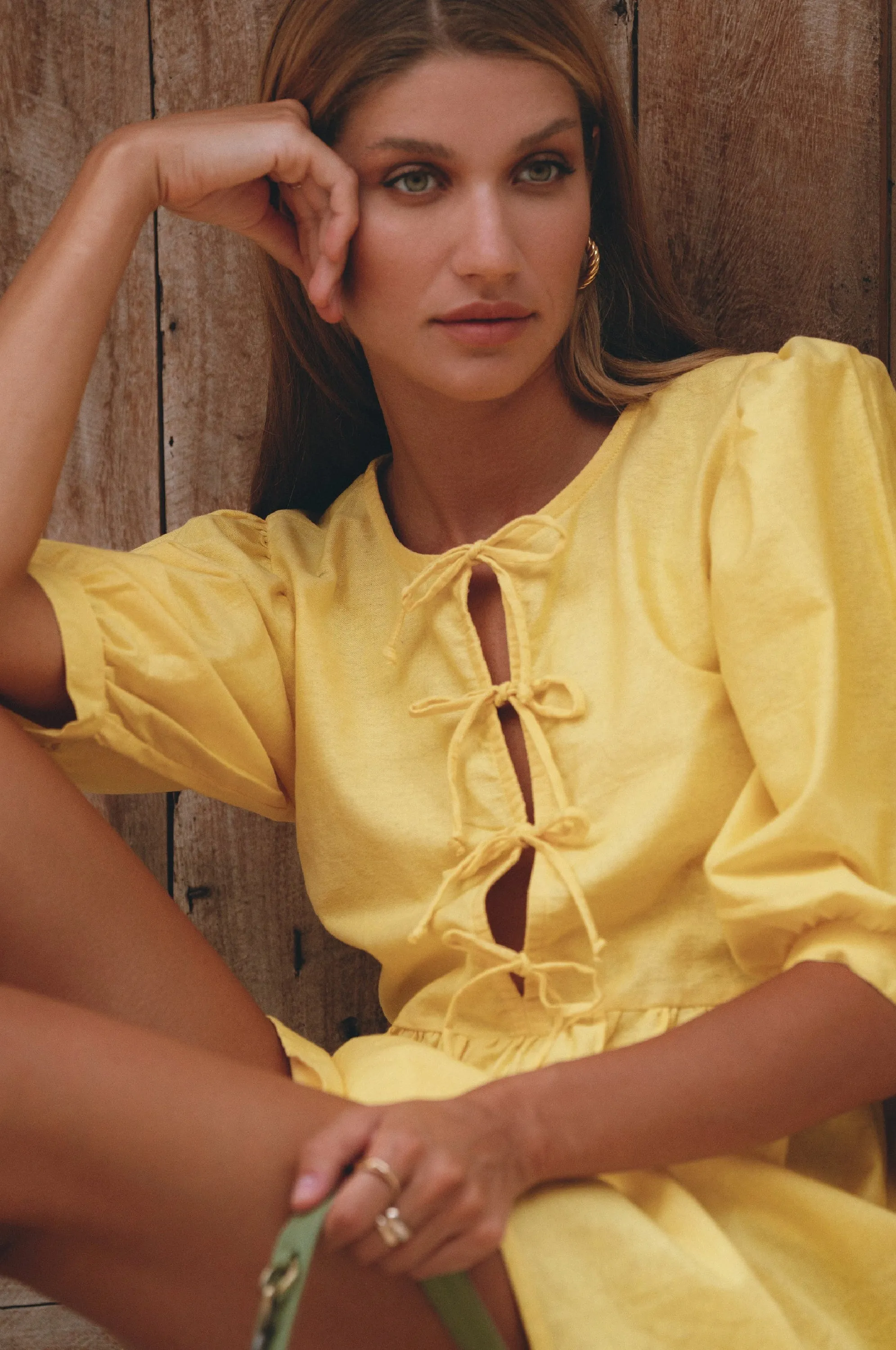 Beatrice Linen Mini Dress – Playful Ease, Effortless Charm