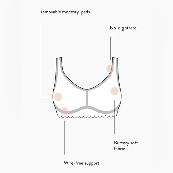 Belly Bandit Comfy Seamless V- Neck Bra