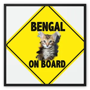 Bengal on Board  Framed Canvas