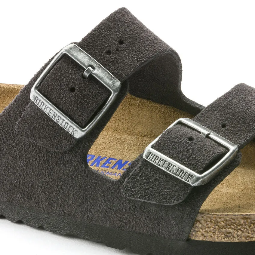 BIRKENSTOCK ARIZONA VELVET GREY SUEDE