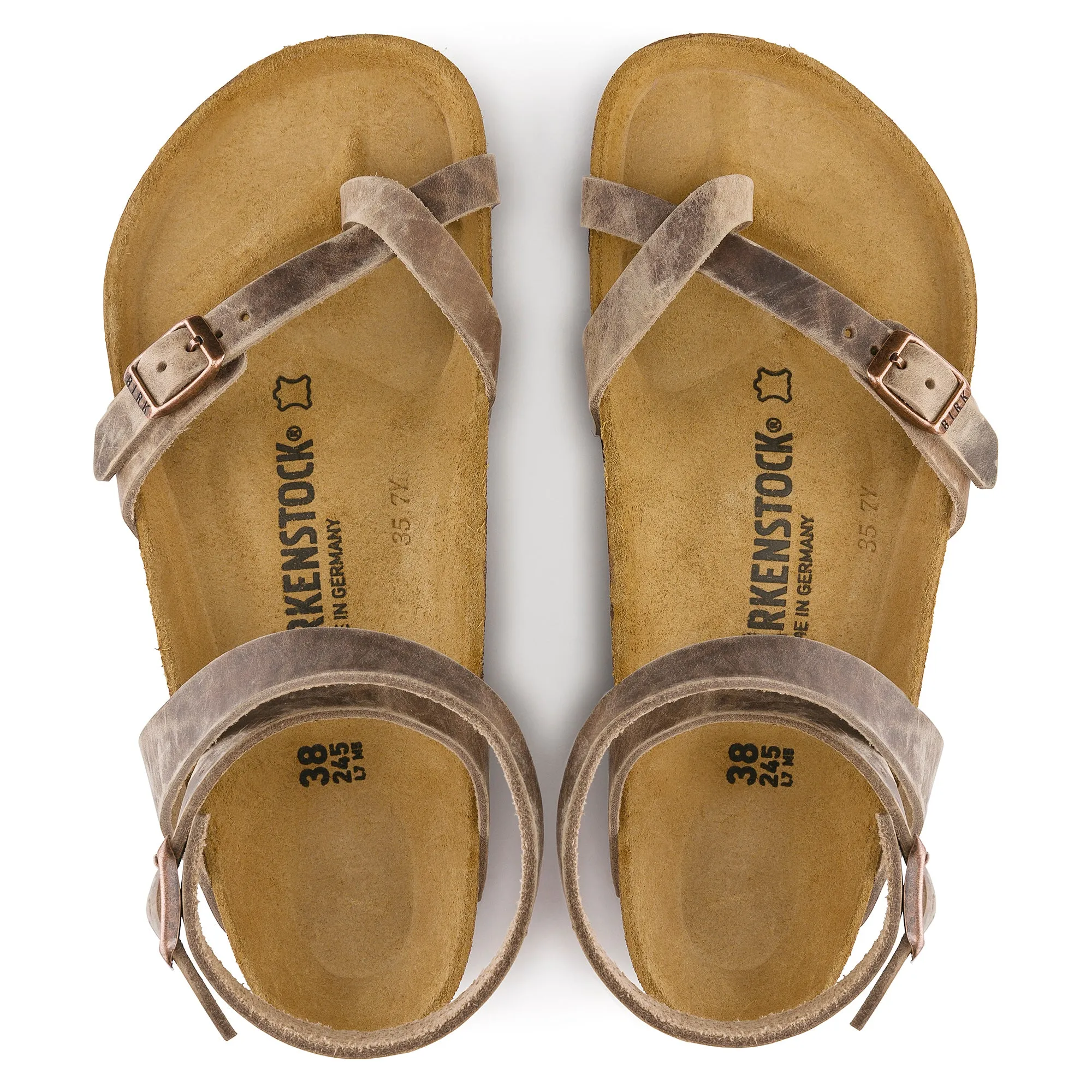 Birkenstock Yara tobacco oiled leather