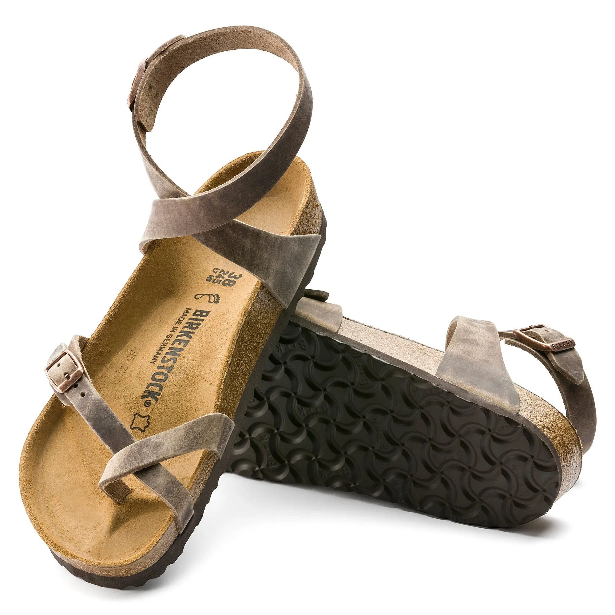 Birkenstock Yara tobacco oiled leather