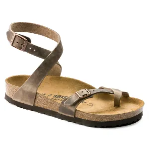 Birkenstock Yara tobacco oiled leather