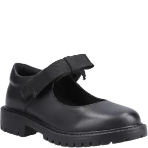 Black Astrid Bow Senior School Shoes