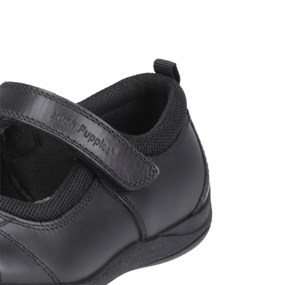 Black Clara Junior School Shoes