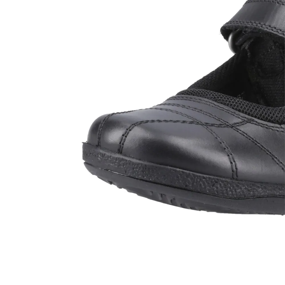 Black Clara Junior School Shoes