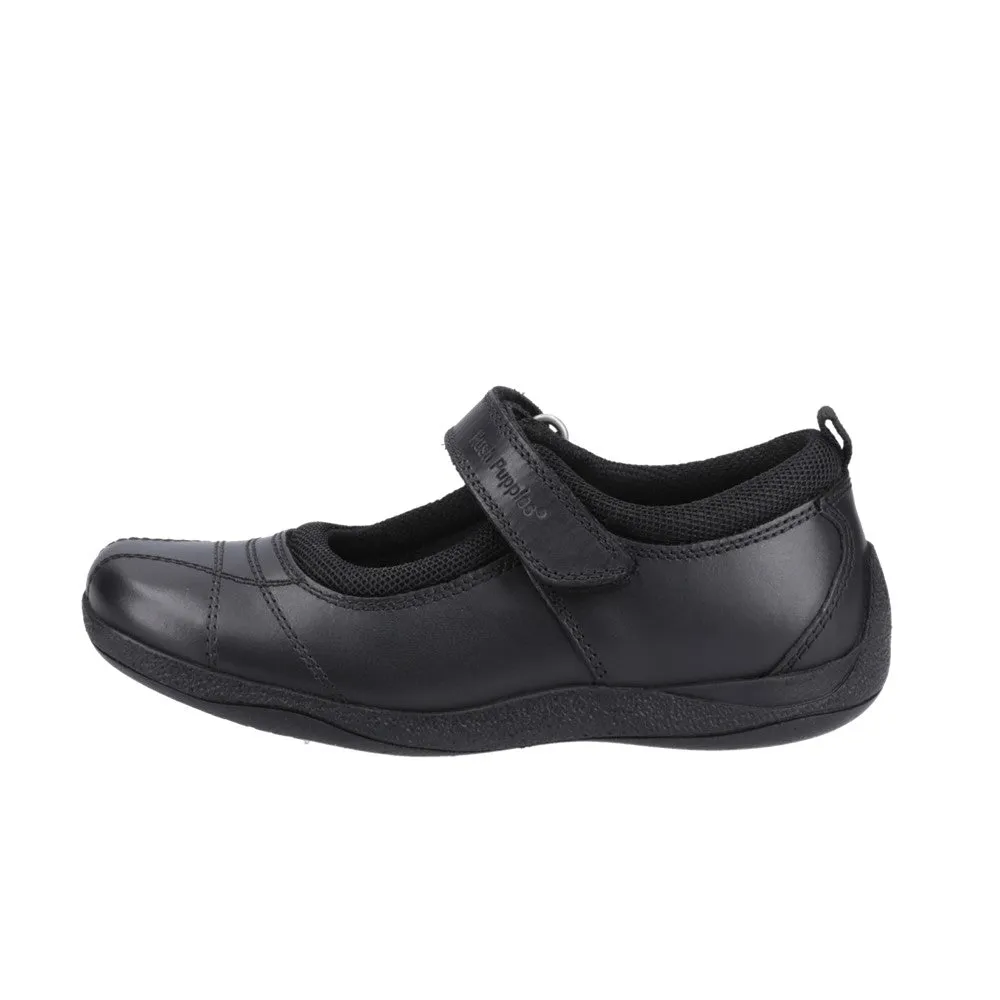 Black Clara Junior School Shoes