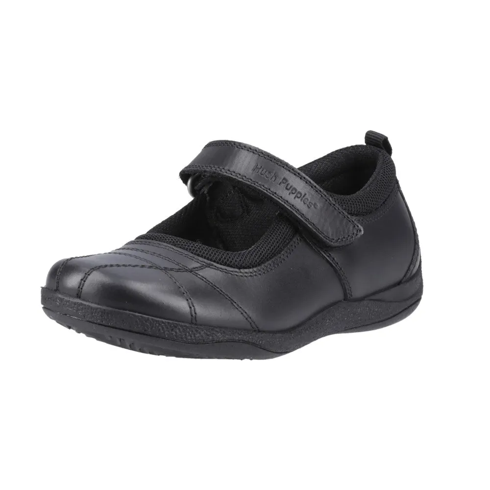 Black Clara Junior School Shoes