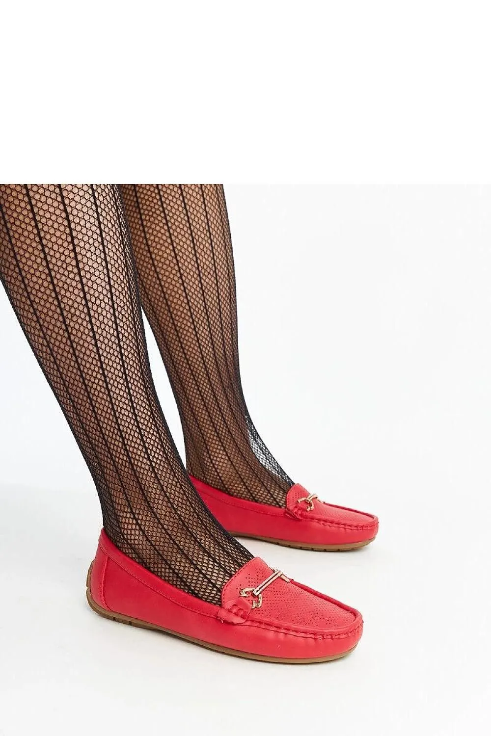 Black loafers buckle with rhinestones