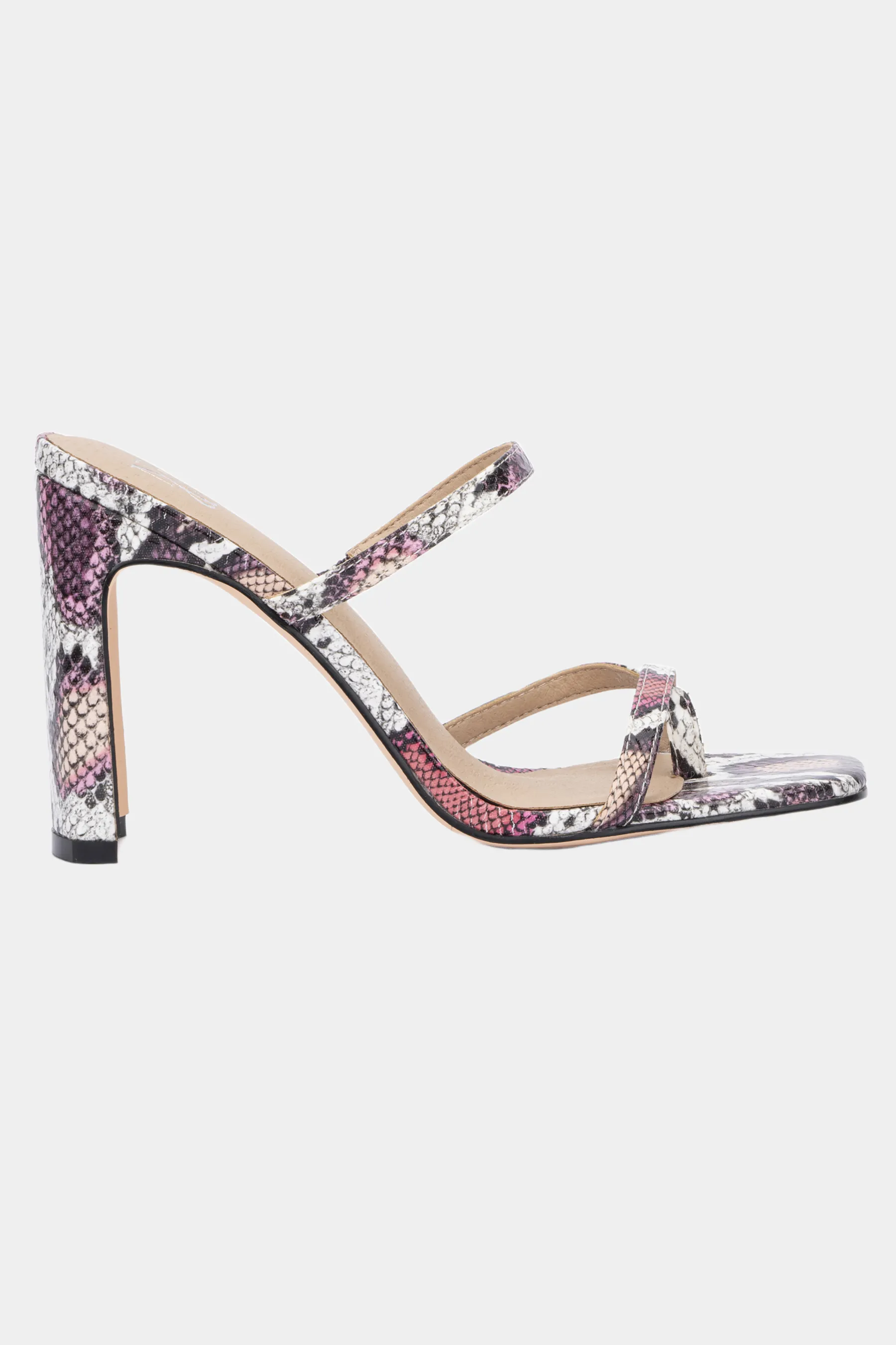 Brendi Snake Print Sandals