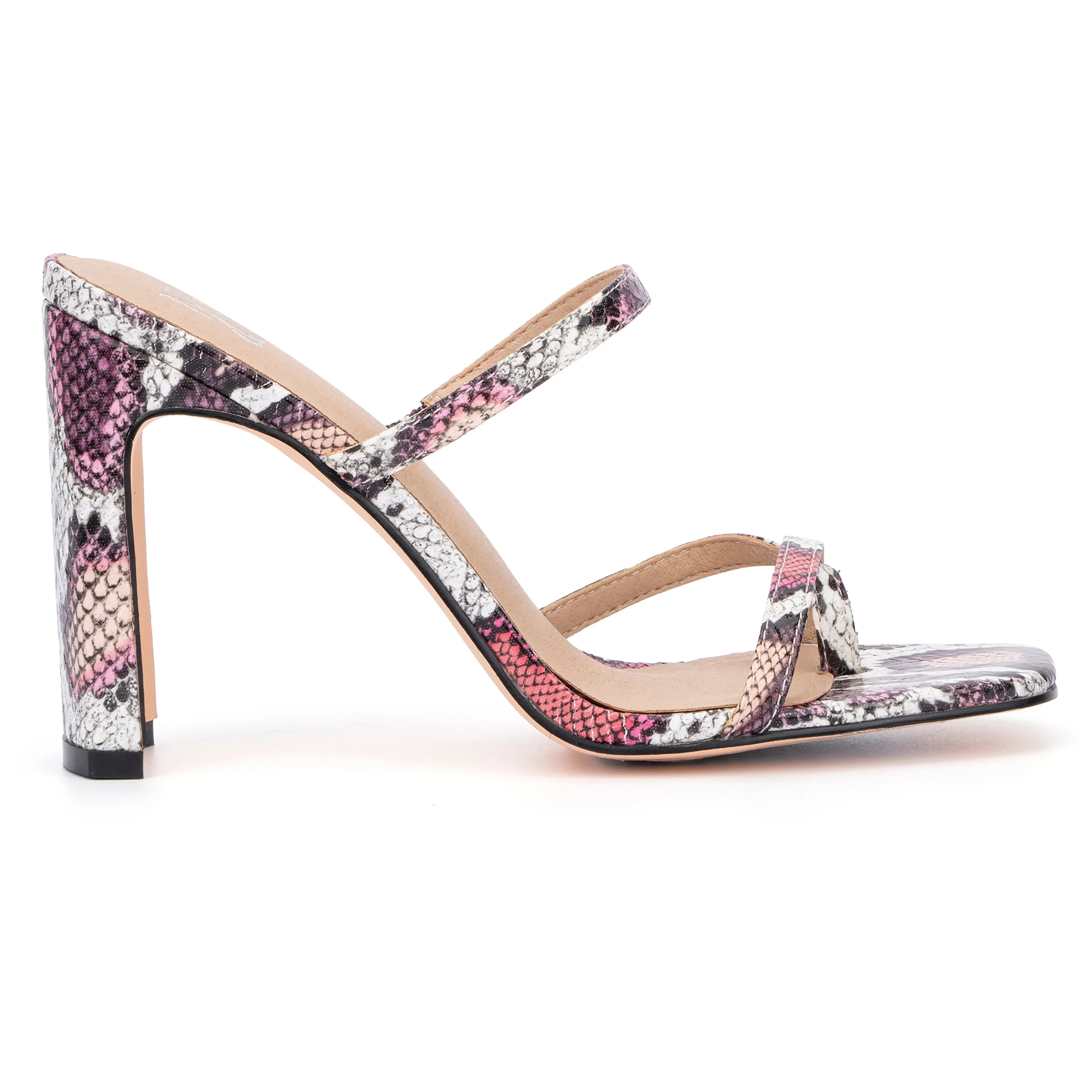 Brendi Snake Print Sandals
