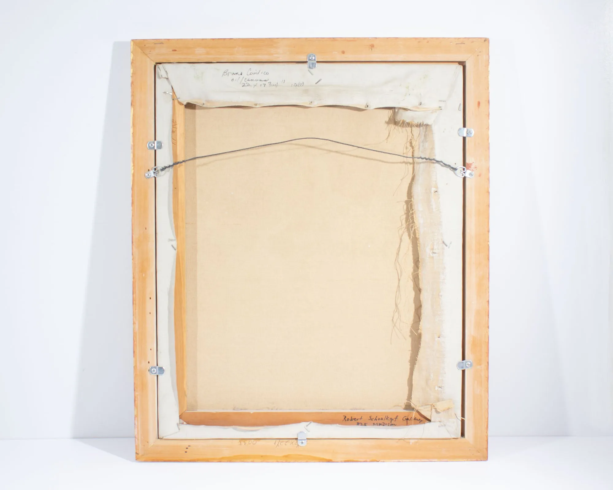 Bruno Civitico Signed 1960 Oil on Canvas Painting