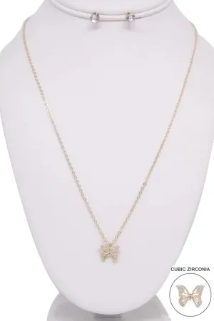 BUTTERFLY PENDANT NECKLACE