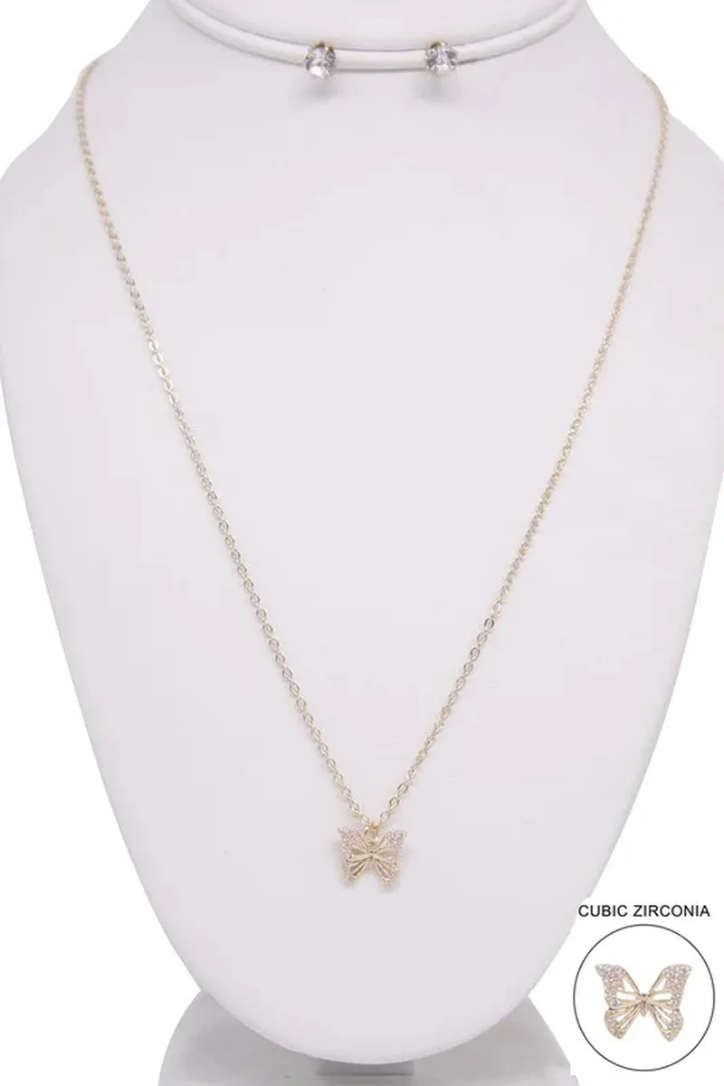 BUTTERFLY PENDANT NECKLACE