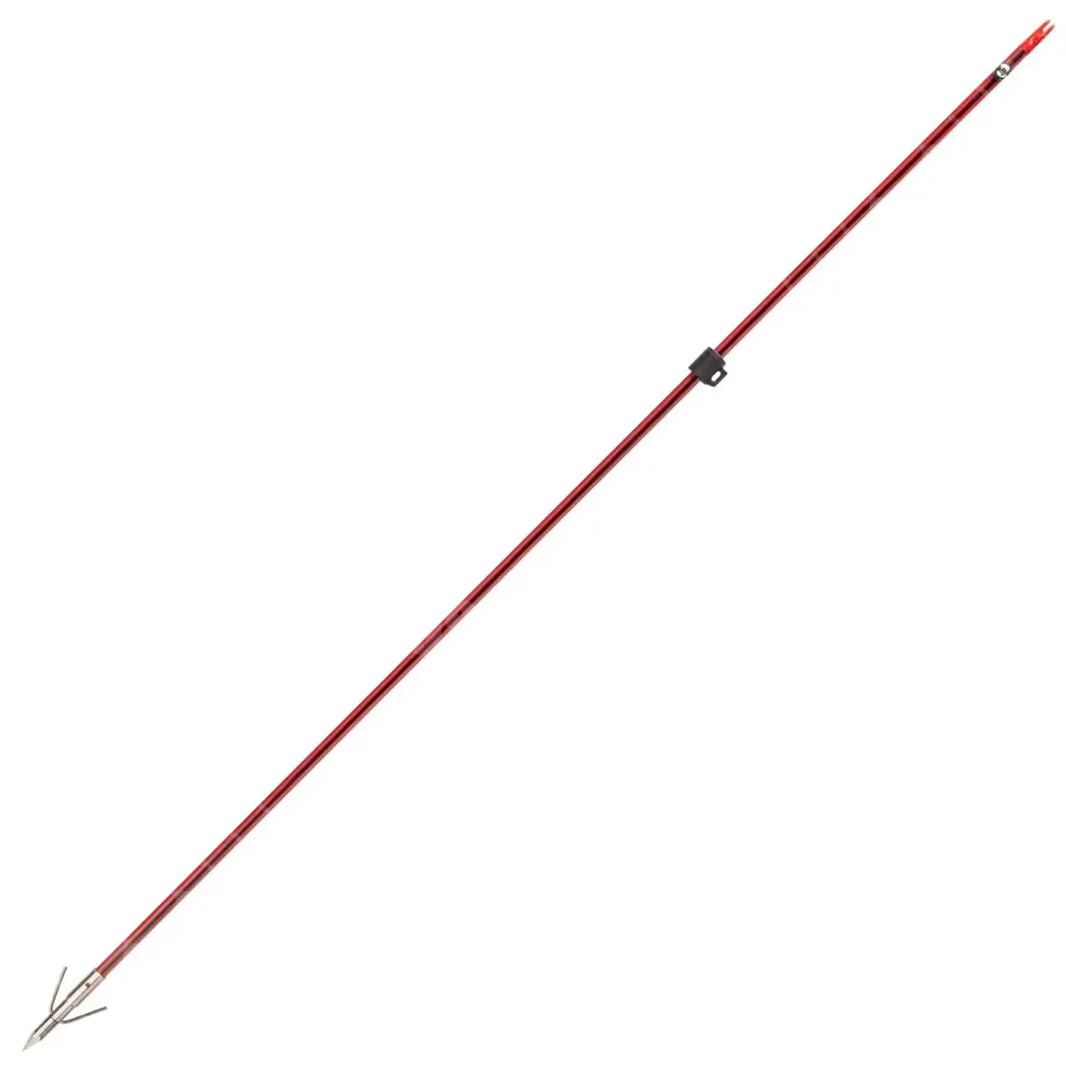 Cajun Carbon Infused Bow Fishing Red Arrow With Point and Safety Slide