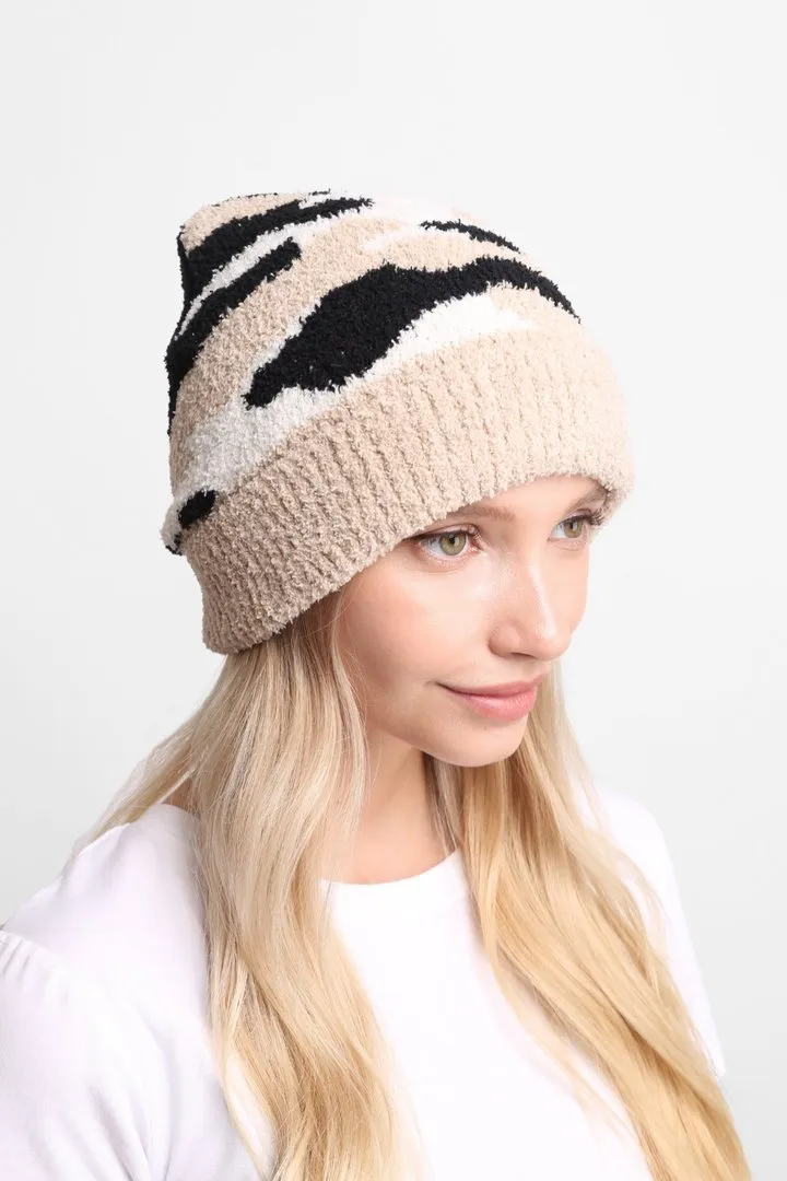 Camouflage Ribbed Trim Beanie