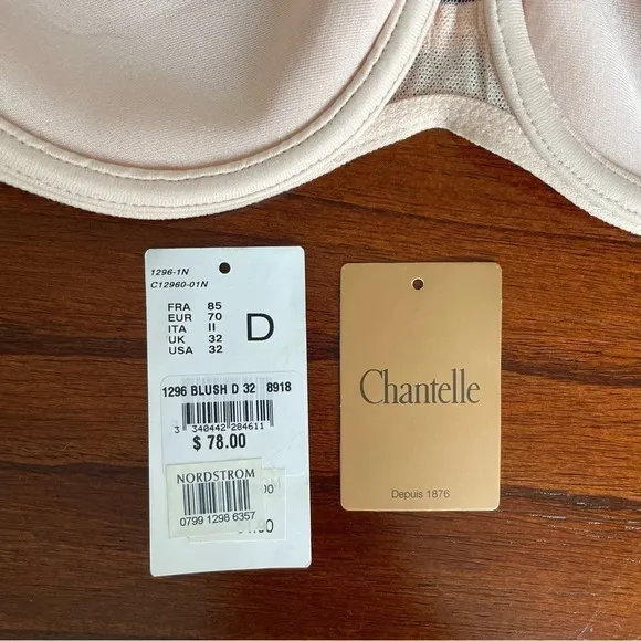 Chantelle Lingerie Aeria Underwire Spacer Bra, Nude Blush, 32D