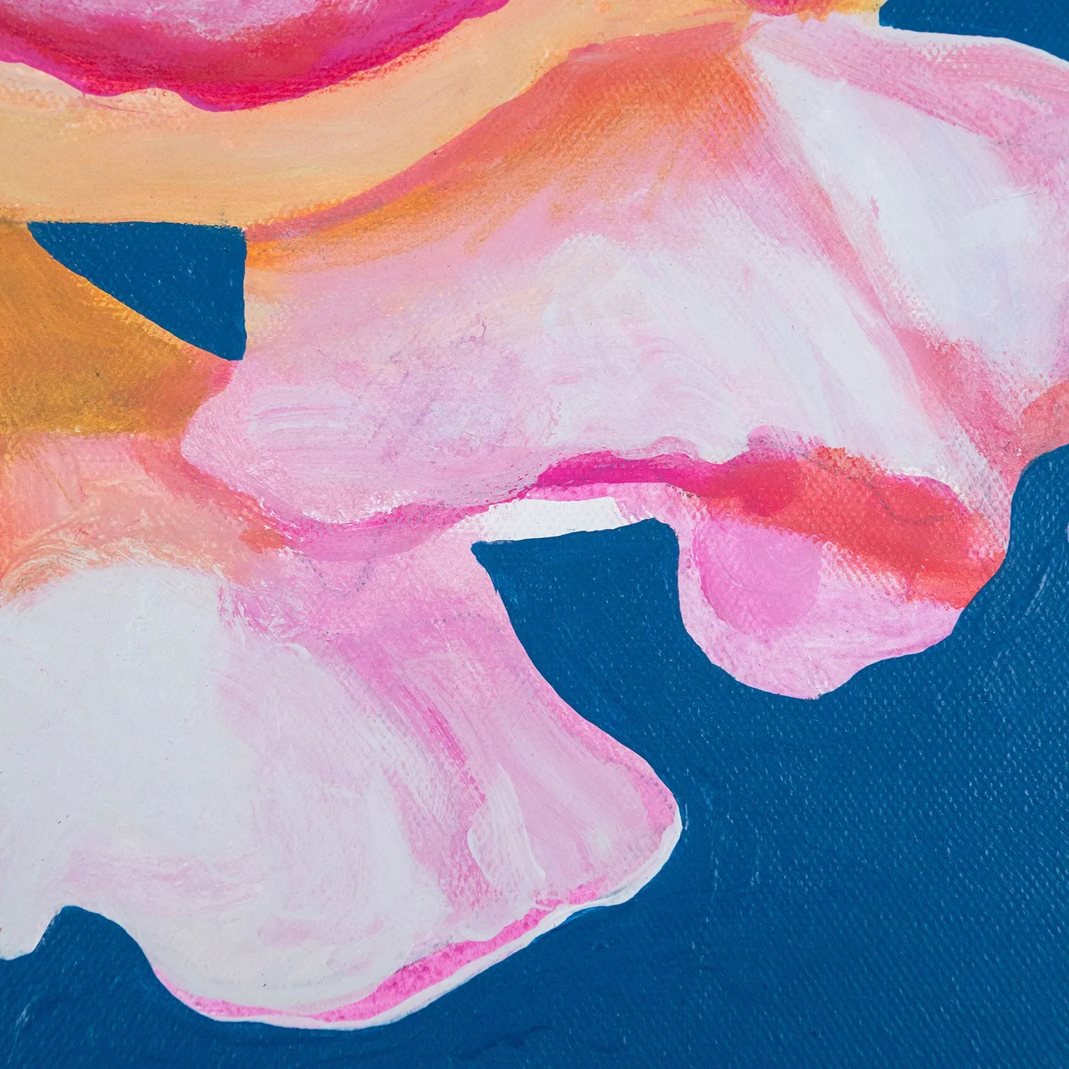 CHARLES PACHTER "AUGUST ROSE" ACRYLIC ON CANVAS, 2021
